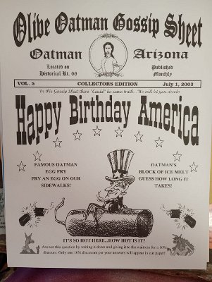 2003-01-01 Oatman gossip sheet