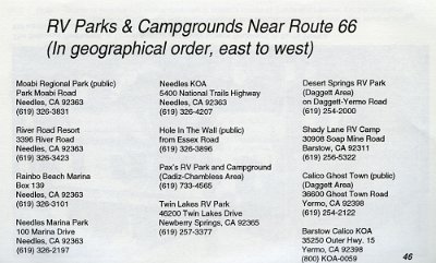 1991 California Route 66 travel guide 51